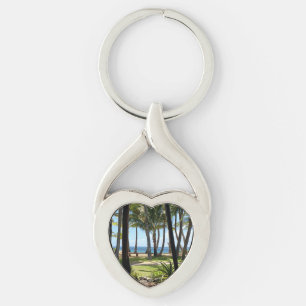 Porte-clés Maui Beach Palmiers Hawaii
