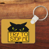 Porte-clés Mauvais Boogie -Le Chat- "Essayer De" KeyChains dr (Recto)
