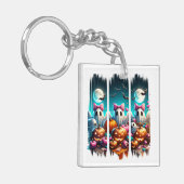 Porte-clés Mauvais chef sur la lune - Fantômes dans les vache (Devant gauche)