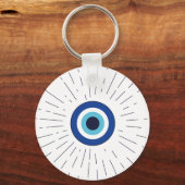 Porte-clés mauvais œil (bleu) (Recto)