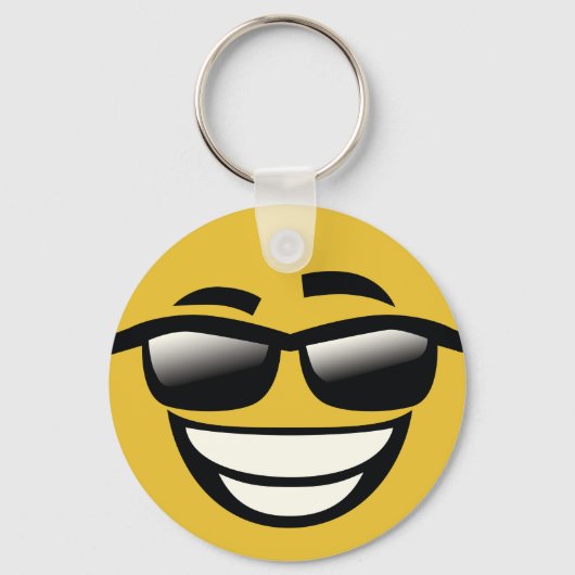 Porte-clés Mauvais pour le cool os Emoji (Recto)