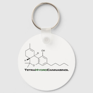 Porte-clés Mauvaise herbe THC