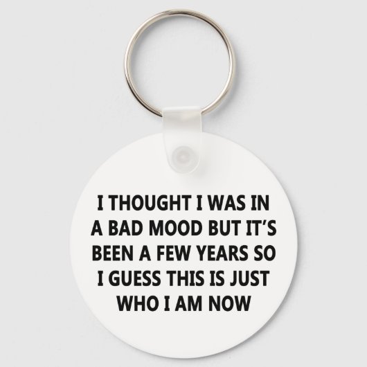 Porte-clés Mauvaise humeur (Recto)