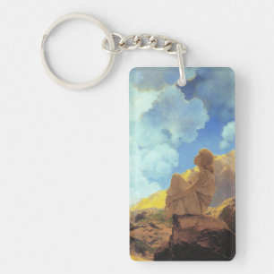 Porte-clés Maxfield Parrish Matin 1922 Nuage Bleu Beaux-Arts