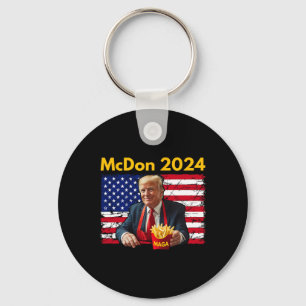 Porte-clés Mcdon Drôle Donald Trump Frites Cuisine Frites