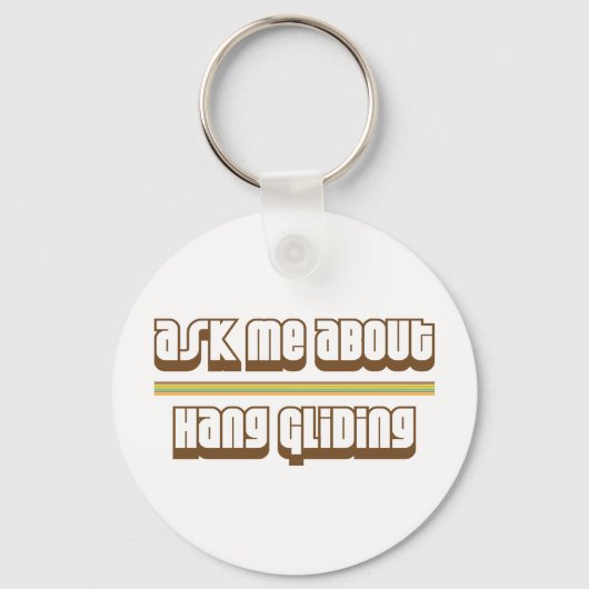 Porte-clés Me Demander À Propos De Hang Gliding (Recto)