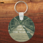 Porte-clés Me guider Marcher à côté de moi Citer (Recto)