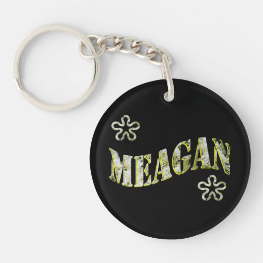 Porte-clés Meagan, Dames Nom Logo, (Devant)