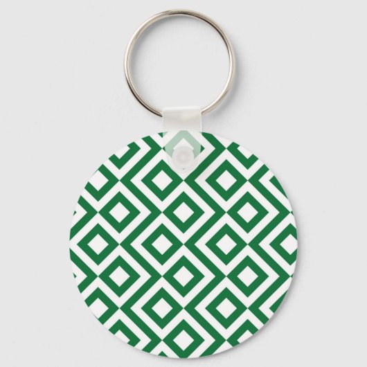 Porte-clés Meander vert et blanc (Recto)