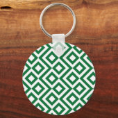 Porte-clés Meander vert et blanc (Recto)