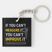 Porte-clés Measure It Improve It - Lean Six Sigma Motivation (Dos)