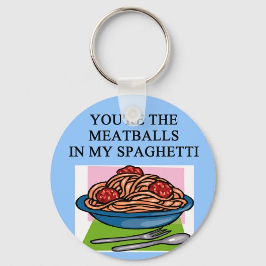 Porte-clés MEATBALLS et amateurs de spahgetti (Recto)