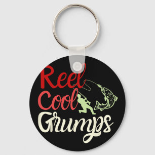 Porte-clés Mec Super Cool Grumps Vintage Drôle Pêche Papa