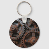 Porte-clés Mécanisme Industriel Rouillé (Verso)