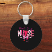Porte-clés Med Surg Nurse Valentine's Day Stethoscope Coquett (Recto)
