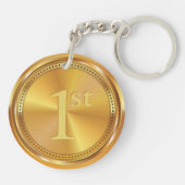 Porte-clés Médaille d'or classique personnalisable. (Dos)