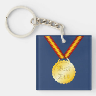 Porte-clés Médaille du meilleur papa Fête du Père