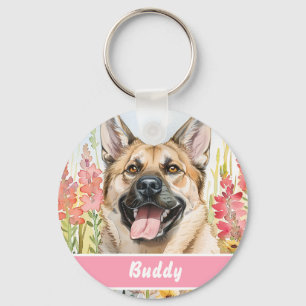 Porte-clés Médaille pour Chien Norvégien Elkhound – Informati