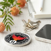 Porte-clés Médaillon de pièce de sobre personnalisé avec Phoe (Côté)