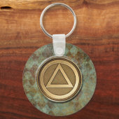 Porte-clés Médaillon Récupération Sobriété Sobriety Porte - c (Recto)