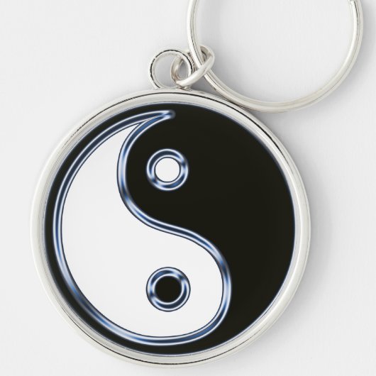 Porte-clés Médaillon Yin et Yang (Devant)