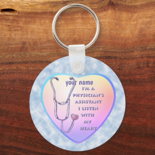 Porte-clés Médecin Assistant Coeur (Recto)