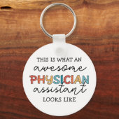 Porte-clés Médecin Assistant Funny Awesome PA Cadeaux (Recto)