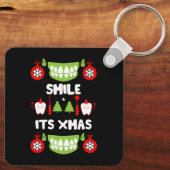 Porte-clés Médecin dentaire Xmas (Verso)