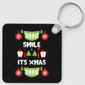 Porte-clés Médecin dentaire Xmas (Dos)