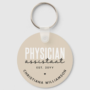 Porte-clés Médecin personnalisé Assistant PA Graduation