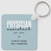 Porte-clés Médecin personnalisé Assistant PA Graduation (Dos)