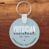 Porte-clés Médecin personnalisé Assistant PA Graduation (Verso)