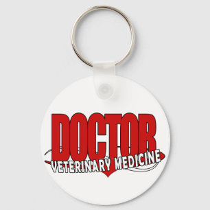 PORTE-CLÉS MÉDECINE VÉTÉRINAIRE GRANDE ROUGE