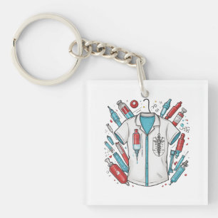 Porte-clés Medical Vial Keychain – Nurse & Doctor Gift