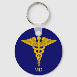 Porte-clés Médicale Docteur Caduceus Porte - clé