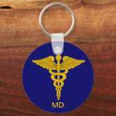 Porte-clés Médicale Docteur Caduceus Porte - clé (Recto)
