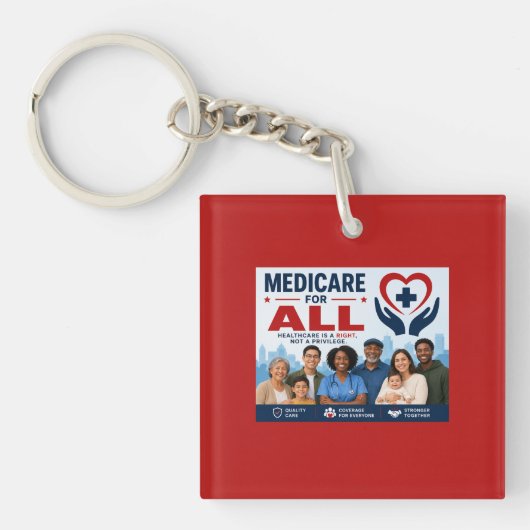 Porte-clés Medicare pour tous (Devant)