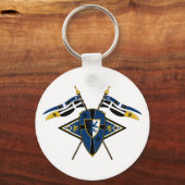 Porte-clés Medieval Shield and Flags Keychain (Recto)