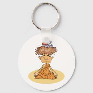 Porte-clés Méditation drôle