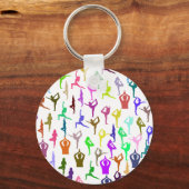 Porte-clés Méditation Zen Yoga Poses & Positions (Recto)