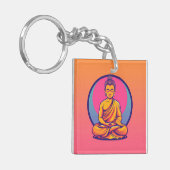 Porte-clés Méditer l'Art numérique bouddhique (Devant gauche)