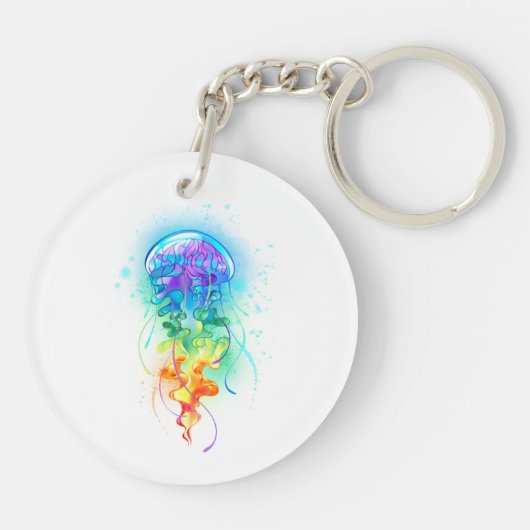 Porte-clés Méduse arc-en-ciel (Dos)