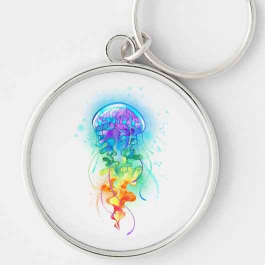 Porte-clés Méduse arc-en-ciel (Devant)