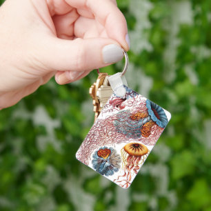 Porte-clés Méduse vintage par Ernst Haeckel, Discomedusae