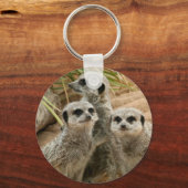 Porte-clés Meerkats à l'affût (Recto)