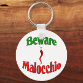 Porte-clés Méfiez-Vous Du Malocchio (Oeil Mal) (Recto)