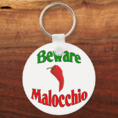 Porte-clés Méfiez-vous du Malocchio (oeil malfaisant) (Recto)