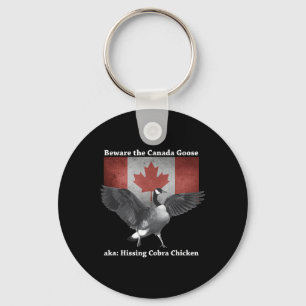 Porte-clés Méfiez-vous du poulet cobra qui sifflle alias l'oi