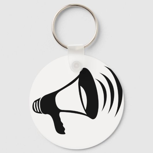 Porte-clés Mégaphone noir (Recto)
