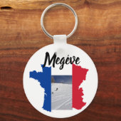 Porte-clés Megeve Ski France (Recto)